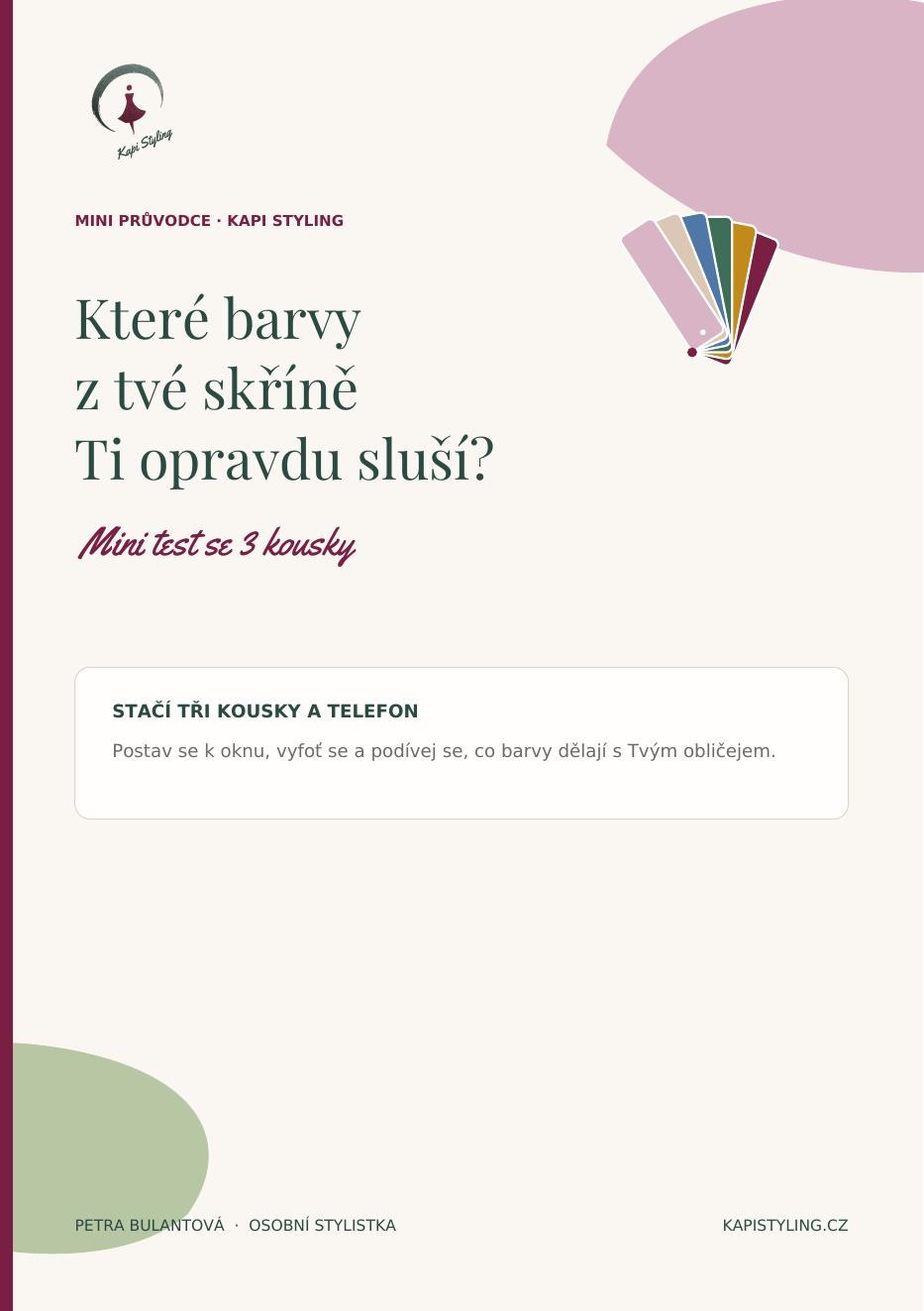 Titulní strana e‑booku Které barvy z tvé skříně Ti opravdu sluší?